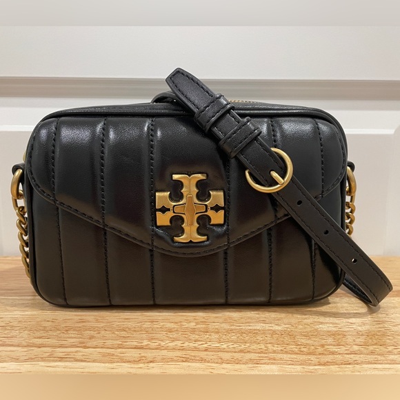 Tory Burch Handbags - Tory Burch Black Crossbody Bag with Gold Accents